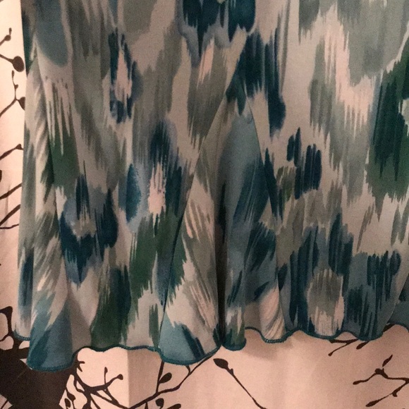 DONATED— Teal/ turquoise flowy skirt. - Picture 3 of 6